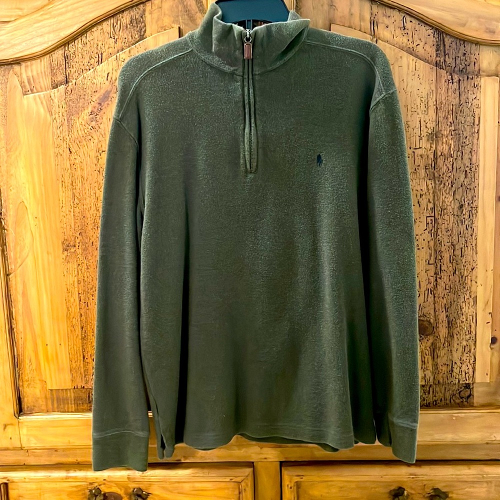 Men’s POLO 1/4 zip pullover sweater